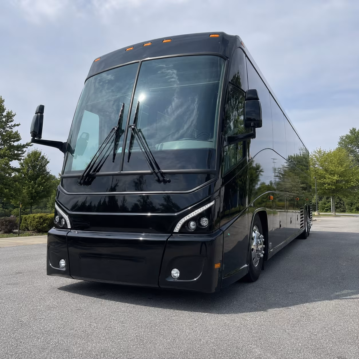 charter bus shuttle service for rialto business parks and office campuses