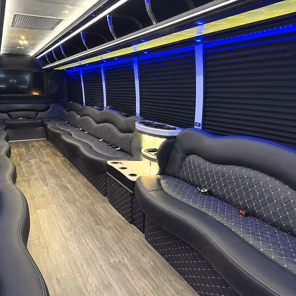 rialto corporate event party bus transportation shuttles off